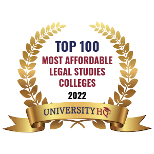 Top 100 Most Affordable Legal Studies