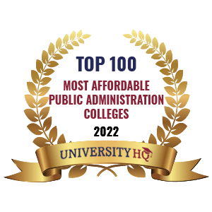 Top 100 Most Affordable Public Administration School Programs