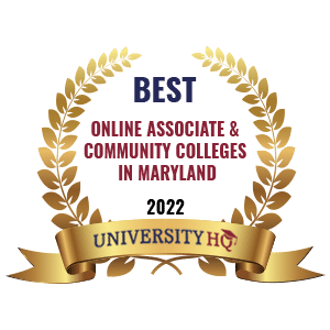 Best Online Associates & Community Colleges In Maryland badge