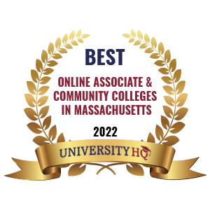 Best Online Associates & Community Colleges In Massachusetts badge