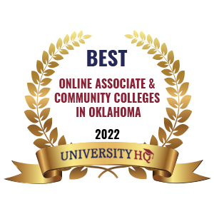 Best Online Associates & Community Colleges In Oklahoma badge