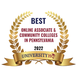 Best Online Associates & Community Colleges In Pennsylvania badge