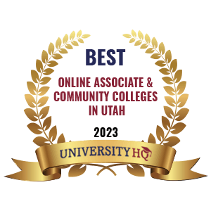 Best Online Associates & Community Colleges In Utah badge