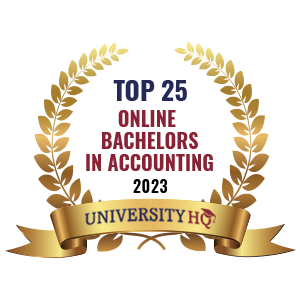 Top 25 Online Bachelor's in Accounting Schools Badge