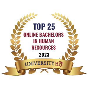 UniversityHQ's online BS HR rankings