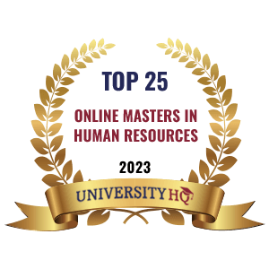 UniversityHQ's online MS HR rankings
