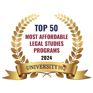  Most Affordable Legal Studies